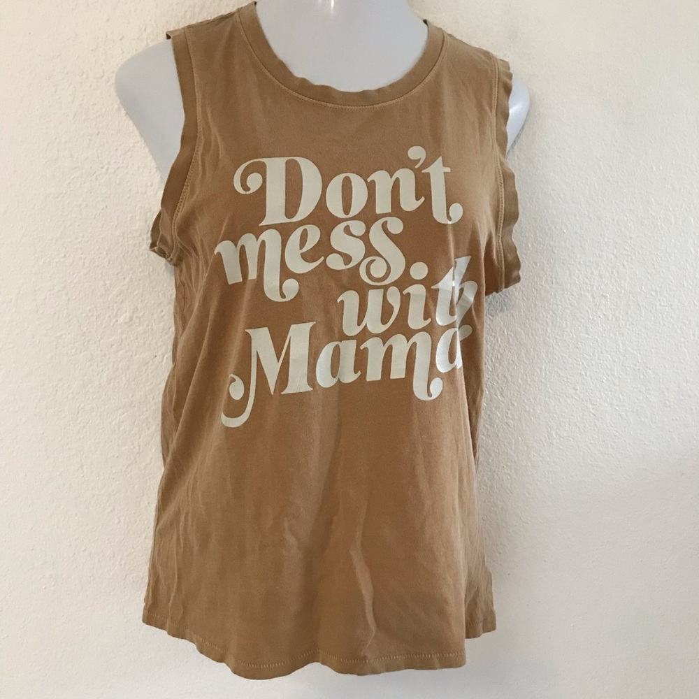 Junk Food Don’t Mess With Mama muscle tank
